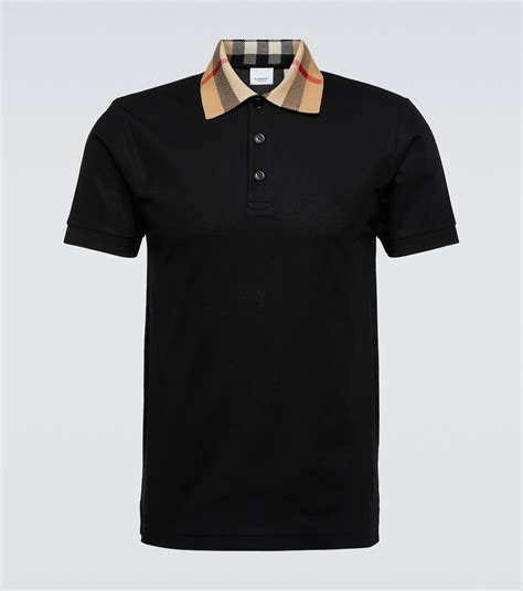 burberry polo dress black|men's black Burberry shirt.